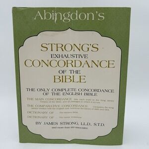 Strong's Exhaustive Concordance of the Bible 1978 Abingdon‎ Press Green HC